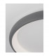 Albi 61cm Integrated LED Semi Flush Light Sandy Grey Aluminium LED 50W 3250Lm 3000K-5