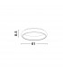 Albi 61cm Integrated LED Semi Flush Light Sandy Grey Aluminium LED 50W 3250Lm 3000K-7