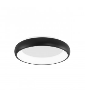 Albi 41cm Integrated LED Semi Flush Light Sandy Black Aluminium LED 32W 1950Lm 3000K-1