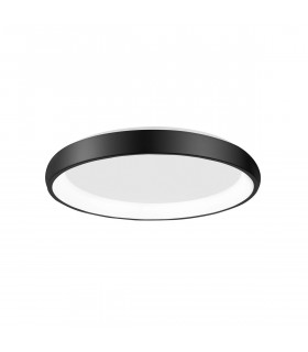 Albi 61cm Integrated LED Semi Flush Light Black Aluminium LED 50W 2750Lm 3000K-1