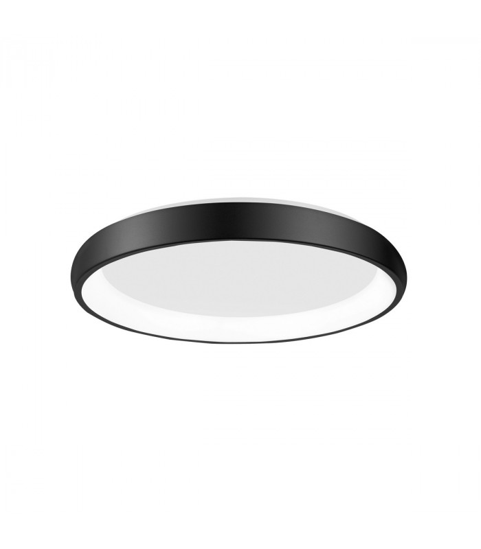 Albi 61cm Integrated LED Semi Flush Light Black Aluminium LED 50W 2750Lm 3000K-1