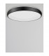 Albi 61cm Integrated LED Semi Flush Light Black Aluminium LED 50W 2750Lm 3000K-3