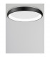 Albi 61cm Integrated LED Semi Flush Light Black Aluminium LED 50W 2750Lm 3000K-4