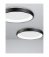 Albi 61cm Integrated LED Semi Flush Light Black Aluminium LED 50W 2750Lm 3000K-5