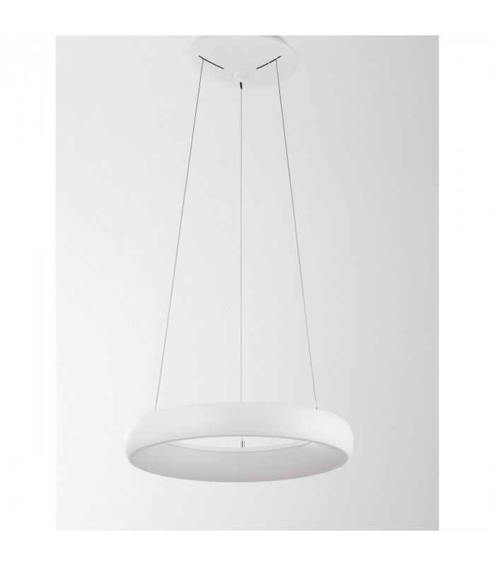 Albi 41cm Integrated LED Pendant Ceiling Light Sandy White Aluminium LED 32W 1950Lm 3000K-3