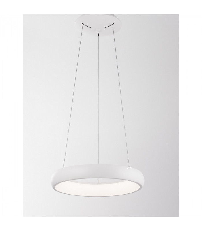 Albi 41cm Integrated LED Pendant Ceiling Light Sandy White Aluminium LED 32W 1950Lm 3000K-4