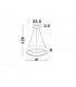 Albi 41cm Integrated LED Pendant Ceiling Light Sandy White Aluminium LED 32W 1950Lm 3000K-8