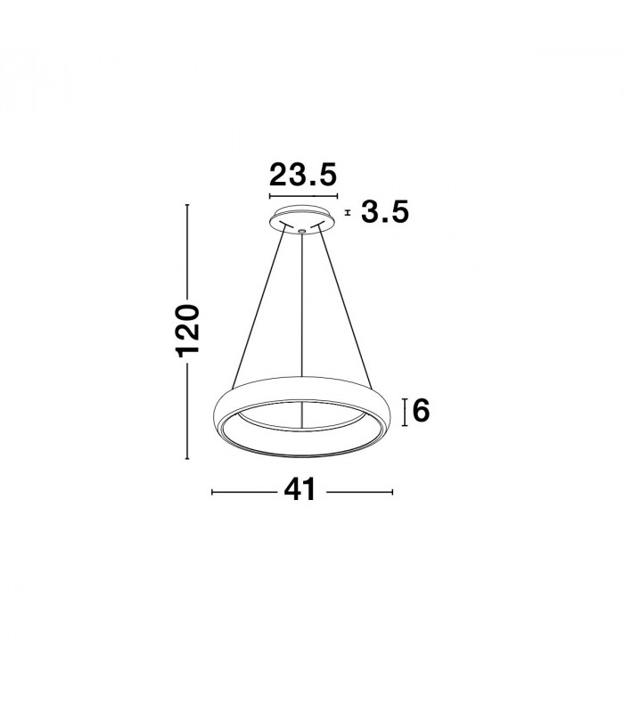 Albi 41cm Integrated LED Pendant Ceiling Light Sandy White Aluminium LED 32W 1950Lm 3000K-8