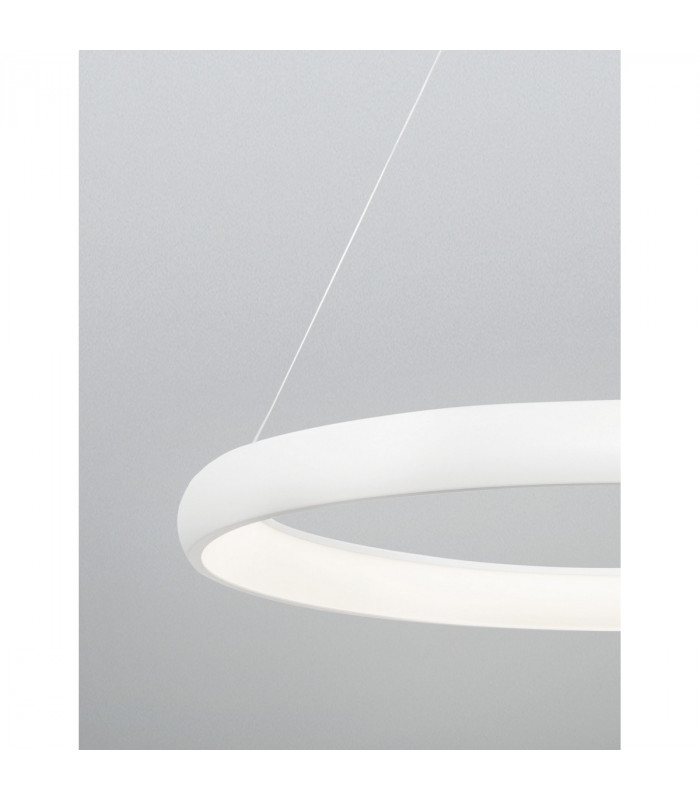 Albi 61cm Integrated LED Pendant Ceiling Light Sandy White Aluminium LED 50W 2500Lm 3000K-5
