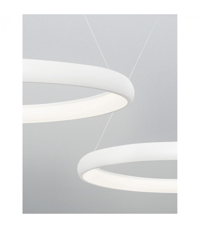 Albi 61cm Integrated LED Pendant Ceiling Light Sandy White Aluminium LED 50W 2500Lm 3000K-6