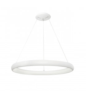 Albi 81cm Integrated LED Pendant Ceiling Light Sandy White Aluminium LED 80W 4000Lm 3000K-1