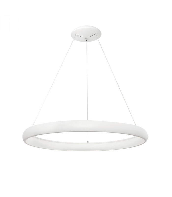 Albi 81cm Integrated LED Pendant Ceiling Light Sandy White Aluminium LED 80W 4000Lm 3000K-1