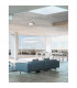 Albi 81cm Integrated LED Pendant Ceiling Light Sandy White Aluminium LED 80W 4000Lm 3000K-2