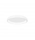 Albi 41cm Integrated LED Semi Flush Light White Aluminium LED 32W 1760Lm 3000K-1