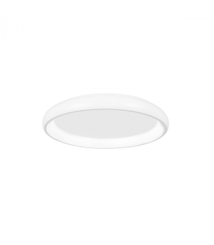 Albi 41cm Integrated LED Semi Flush Light White Aluminium LED 32W 1760Lm 3000K-1