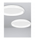 Albi 41cm Integrated LED Semi Flush Light White Aluminium LED 32W 1760Lm 3000K-2