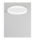 Albi 41cm Integrated LED Semi Flush Light White Aluminium LED 32W 1760Lm 3000K-3
