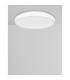 Albi 41cm Integrated LED Semi Flush Light White Aluminium LED 32W 1760Lm 3000K-4
