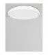 Albi 61cm Integrated LED Semi Flush Light White Aluminium LED 50W 2750Lm 3000K-4