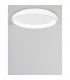 Albi 61cm Integrated LED Semi Flush Light White Aluminium LED 50W 2750Lm 3000K-5