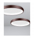 Albi 61cm Integrated LED Semi Flush Light Brown Aluminium LED 50W 2750Lm 3000K-6