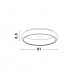 Albi 61cm Integrated LED Semi Flush Light Brown Aluminium LED 50W 2750Lm 3000K-7