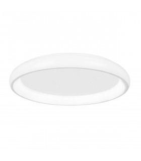Albi 81cm Integrated LED Semi Flush Light White Aluminium LED 80W 4400Lm 3000K-1