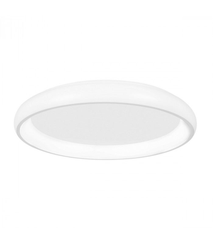 Albi 81cm Integrated LED Semi Flush Light White Aluminium LED 80W 4400Lm 3000K-1