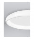 Albi 81cm Integrated LED Semi Flush Light White Aluminium LED 80W 4400Lm 3000K-7