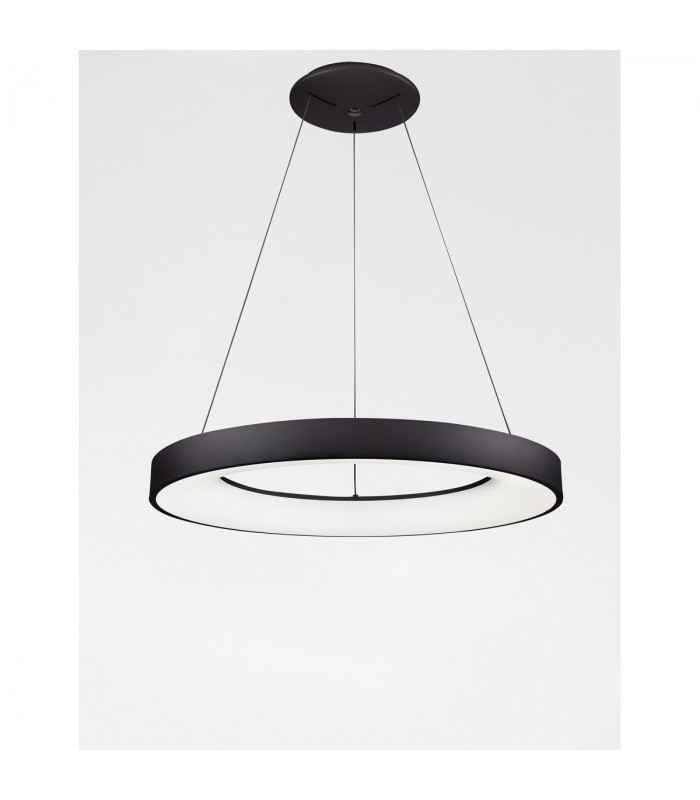 Rando Smart 60cm Integrated LED Pendant Ceiling Light Sandy Black Aluminium LED 50W 3250Lm 3000K - 4000K-3