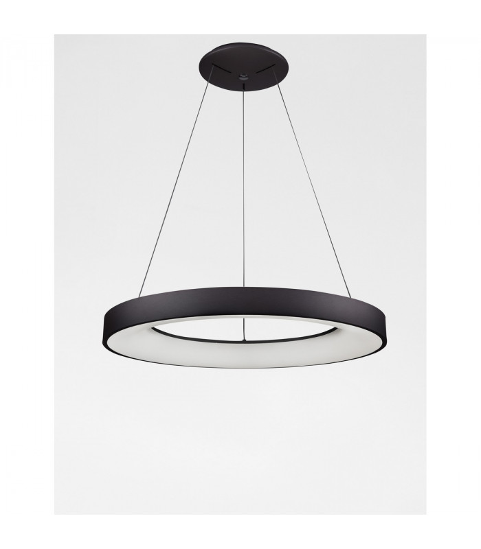 Rando Smart 60cm Integrated LED Pendant Ceiling Light Sandy Black Aluminium LED 50W 3250Lm 3000K - 4000K-4