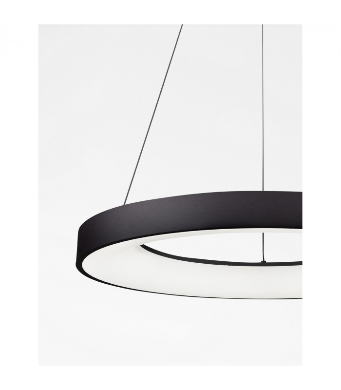 Rando Smart 60cm Integrated LED Pendant Ceiling Light Sandy Black Aluminium LED 50W 3250Lm 3000K - 4000K-5