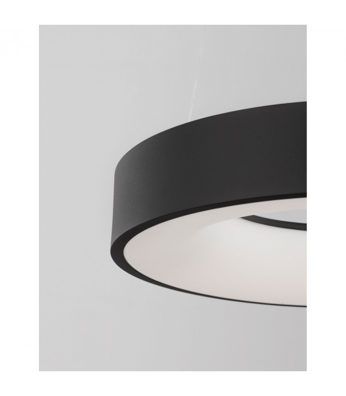 Rando Smart 60cm Integrated LED Pendant Ceiling Light Sandy Black Aluminium LED 50W 3250Lm 3000K - 4000K-6