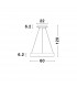 Rando Smart 60cm Integrated LED Pendant Ceiling Light Sandy Black Aluminium LED 50W 3250Lm 3000K - 4000K-7
