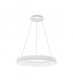 Rando Smart 60cm Integrated LED Pendant Ceiling Light Sandy White Aluminium LED 50W 3250Lm 3000K - 4000K-1