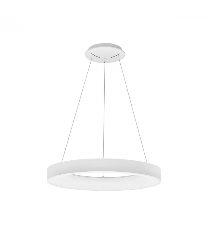 Rando Smart 60cm Integrated LED Pendant Ceiling Light Sandy White Aluminium LED 50W 3250Lm 3000K - 4000K-1