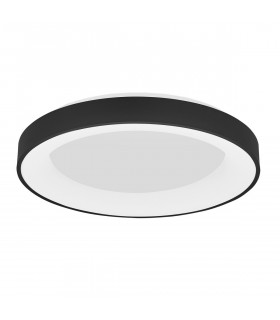 Rando Smart 60cm Integrated LED Semi Flush Light Sandy Black Aluminium LED 50W 3250Lm 3000K - 4000K-1