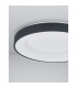 Rando Smart 60cm Integrated LED Semi Flush Light Sandy Black Aluminium LED 50W 3250Lm 3000K - 4000K-5