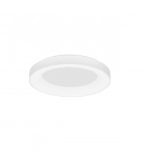Rando Smart 60cm Integrated LED Semi Flush Light Sandy White Aluminium LED 50W 3250Lm 3000K - 4000K-1