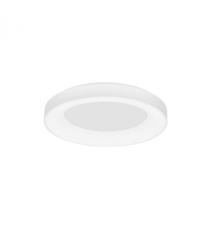 Rando Smart 60cm Integrated LED Semi Flush Light Sandy White Aluminium LED 50W 3250Lm 3000K - 4000K-1