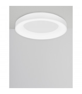 Rando Smart 60cm Integrated LED Semi Flush Light Sandy White Aluminium LED 50W 3250Lm 3000K - 4000K-2