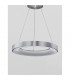 Rando Thin 60cm Integrated LED Pendant Ceiling Light Brushed Silver Aluminium LED 50W 3250Lm 3000K-3