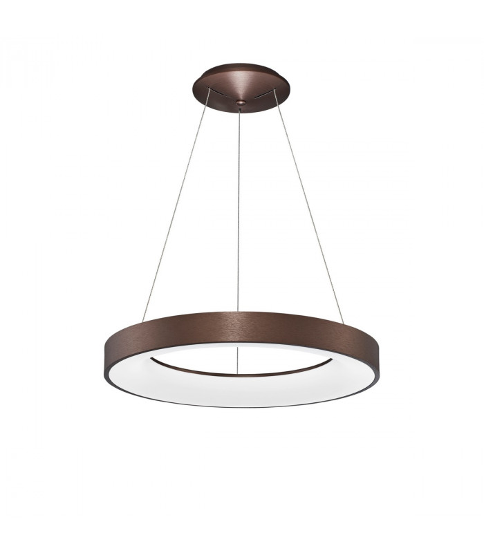 Rando Thin 60cm Integrated LED Pendant Ceiling Light Brushed Coffee Aluminium LED 50W 3250Lm 3000K-1