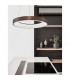 Rando Thin 60cm Integrated LED Pendant Ceiling Light Brushed Coffee Aluminium LED 50W 3250Lm 3000K-2