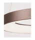 Rando Thin 60cm Integrated LED Pendant Ceiling Light Brushed Coffee Aluminium LED 50W 3250Lm 3000K-3