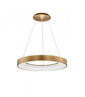 Rando Thin 60cm Integrated LED Pendant Ceiling Light Brushed Gold Aluminium LED 50W 3250Lm 3000K-1