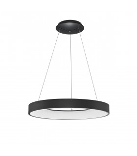 Rando Thin 60cm Integrated LED Pendant Ceiling Light Sandy Black Aluminium LED 50W 3250Lm 3000K-1