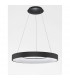 Rando Thin 60cm Integrated LED Pendant Ceiling Light Sandy Black Aluminium LED 50W 3250Lm 3000K-3