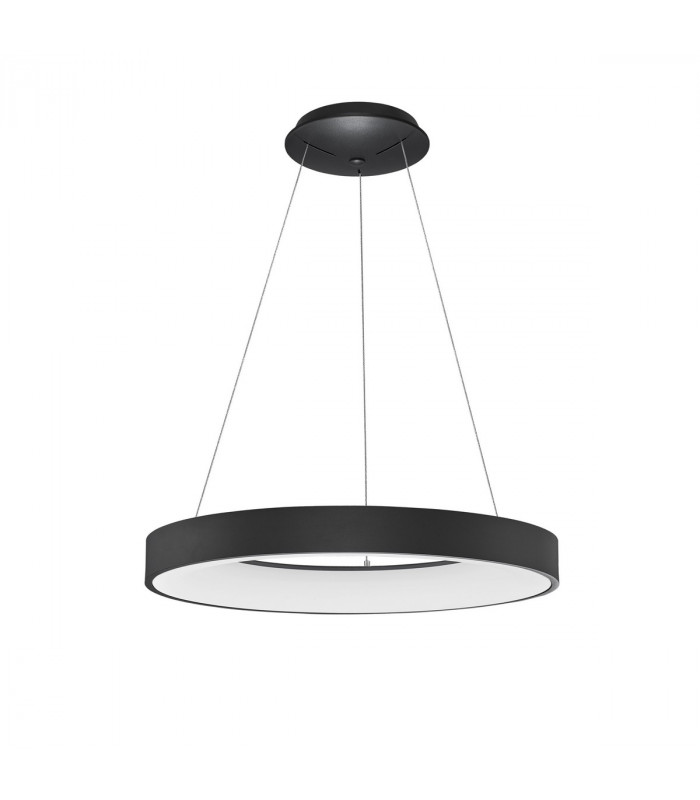Rando Thin 60cm Integrated LED Pendant Ceiling Light Sandy Black Aluminium LED 50W 3250Lm 4000K-1