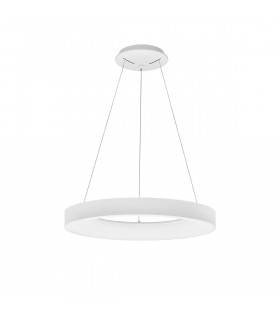 Rando Thin 60cm Integrated LED Pendant Ceiling Light Sandy White Aluminium LED 50W 3250Lm 3000K-1